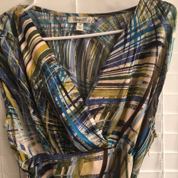 Corey P Casual Dress w/ belt, Size 8 - Picture 2 of 6